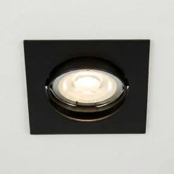 Faretti Da Incasso-Selezionato da Mazzolaluce Faretto da incasso a soffitto nero quadrato orientabile fp