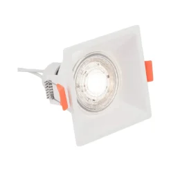 Faretti Da Incasso-Selezionato da Mazzolaluce Faretto da incasso a soffitto in metallo quadrato bianco