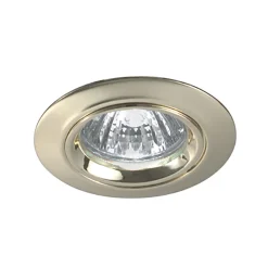 Faretti Da Incasso-Selezionato da Mazzolaluce Faretto da incasso a soffitto gu10 oro lucido rotondo
