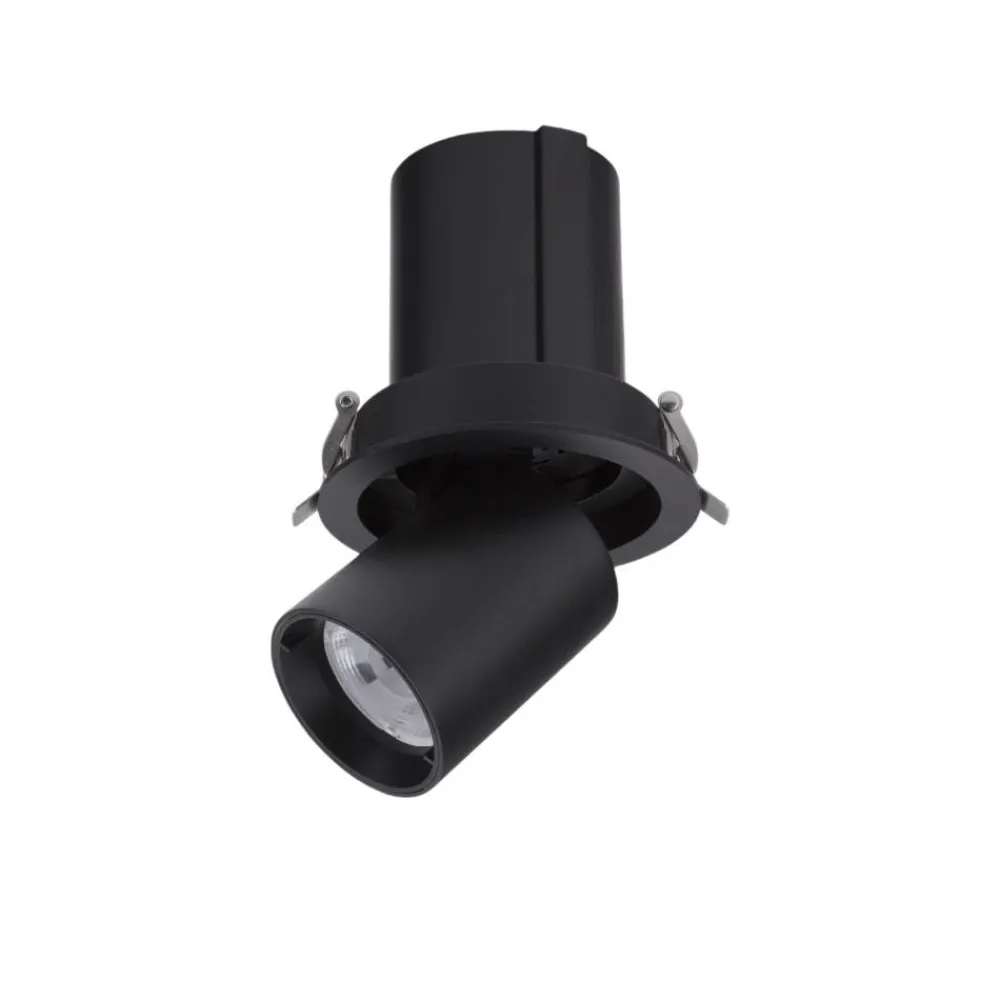 Faretti Da Incasso-Selezionato da Mazzolaluce Faretto da incasso a soffitto led 15w 3000k nero orientabile