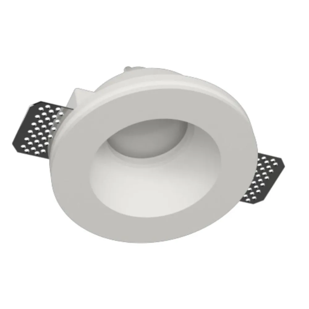 Faretti Da Incasso-Selezionato da Mazzolaluce Faretto da incasso a soffitto tondo di gesso
