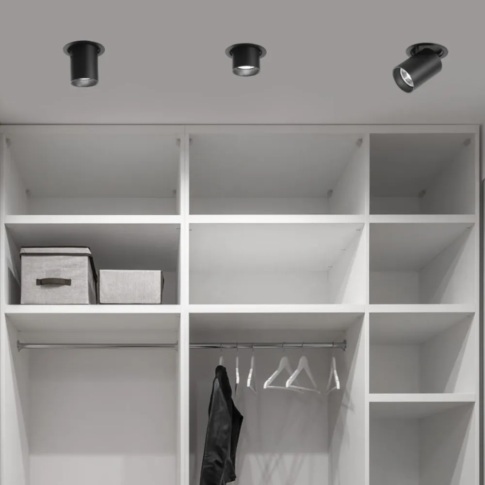 Faretti Da Incasso-Selezionato da Mazzolaluce Faretto da incasso a soffitto led 20w 3000k cilindro orientabile