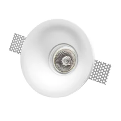 Faretti Da Incasso-Selezionato da Mazzolaluce Faretto da incasso a soffitto rotondo di gesso
