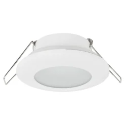 Faretti Da Incasso-Selezionato da Mazzolaluce Faretto da incasso bianco rotondo per controsoffitto bagno doccia