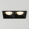 Faretti Da Incasso-Selezionato da Mazzolaluce Faretto da incasso cestello di metallo nero 2 luci fp