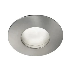 Faretti Da Incasso-Gea Luce Faretto da incasso da bagno grigio nickel rotondo
