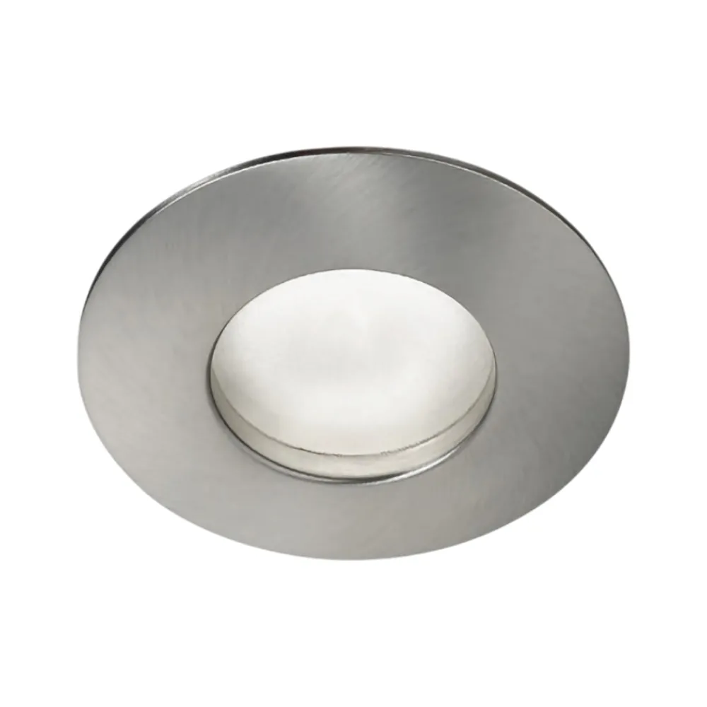 Faretti Da Incasso-Gea Luce Faretto da incasso da bagno grigio nickel rotondo