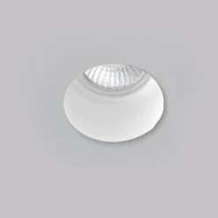 Faretti Da Incasso-Selezionato da Mazzolaluce Faretto da incasso di gesso rotondo a soffitto gu10