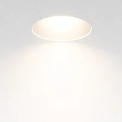 Faretti Da Incasso-Gea Luce Faretto da incasso di gesso tondo gea con vetrino per cartongesso