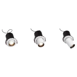 Faretti Da Incasso-Selezionato da Mazzolaluce Faretto da incasso estraibile bianco led 30w 3000k per cartongesso