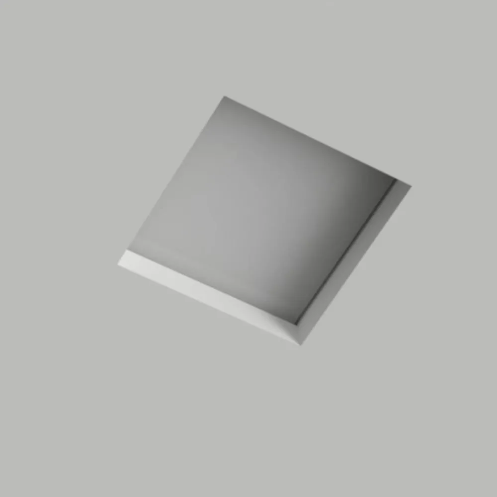 Faretti Da Incasso-Selezionato da Mazzolaluce Faretto da incasso gx53 in gesso quadrato con copertura