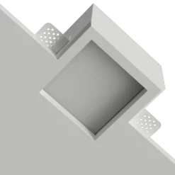 Faretti Da Incasso-Selezionato da Mazzolaluce Faretto da incasso gx53 in gesso quadrato con copertura