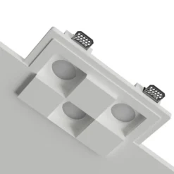 Faretti Da Incasso-Selezionato da Mazzolaluce Faretto da incasso in gesso moderno quadrati per controsoffitto