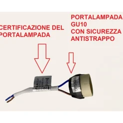 Faretti Da Incasso-IsyLuce Faretto da incasso rotondo nero per cartongesso