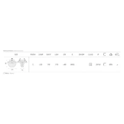 Faretti Da Incasso-Selezionato da Mazzolaluce Faretto da incasso led bianco tagli di luce 7w 3000k ip54 per cartongesso