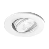 Faretti Da Incasso-Gea Luce Faretto da incasso led bianco rotondo orientabile 3w 3000k