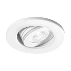 Faretti Da Incasso-Gea Luce Faretto da incasso led bianco rotondo orientabile 3w 3000k