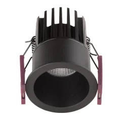 Faretti Da Incasso-Selezionato da Mazzolaluce Faretto da incasso led nero tondo 7w 3000k per controsoffitto