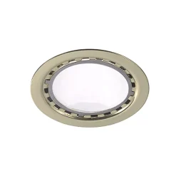 Faretti Da Incasso-Selezionato da Mazzolaluce Faretto da incasso led nicchie cartongesso 3w 3000k oro lucido ottone 220-240v