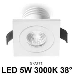 Faretti Da Incasso-Gea Luce Faretto da incasso led per controsoffitto 5w 4000k bianco alya