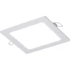 Faretti Da Incasso-Selezionato da Mazzolaluce Faretto da incasso led quadrato bianco a soffitto 220-240v 6w 4000k