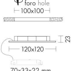 Faretti Da Incasso-Selezionato da Mazzolaluce Faretto da incasso led quadrato bianco a soffitto 220-240v 6w 4000k