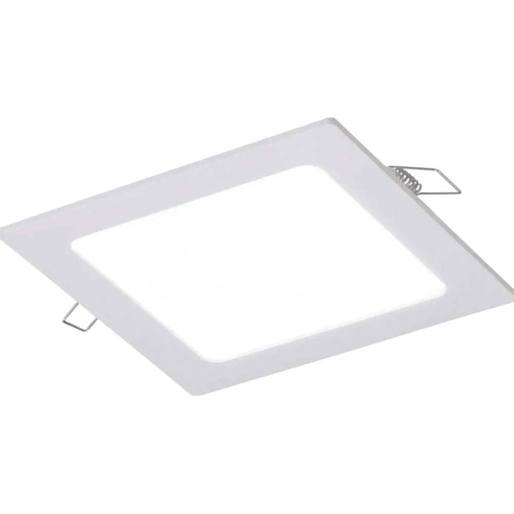 Faretti Da Incasso-Selezionato da Mazzolaluce Faretto da incasso led 6w 3000k 220-240v quadrato bianco per cartongesso