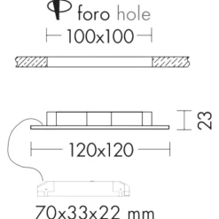 Faretti Da Incasso-Selezionato da Mazzolaluce Faretto da incasso led 6w 3000k 220-240v quadrato bianco per cartongesso