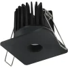 Faretti Da Incasso-Selezionato da Mazzolaluce Faretto da incasso nero led quadrato per cartongesso 8w 3000k
