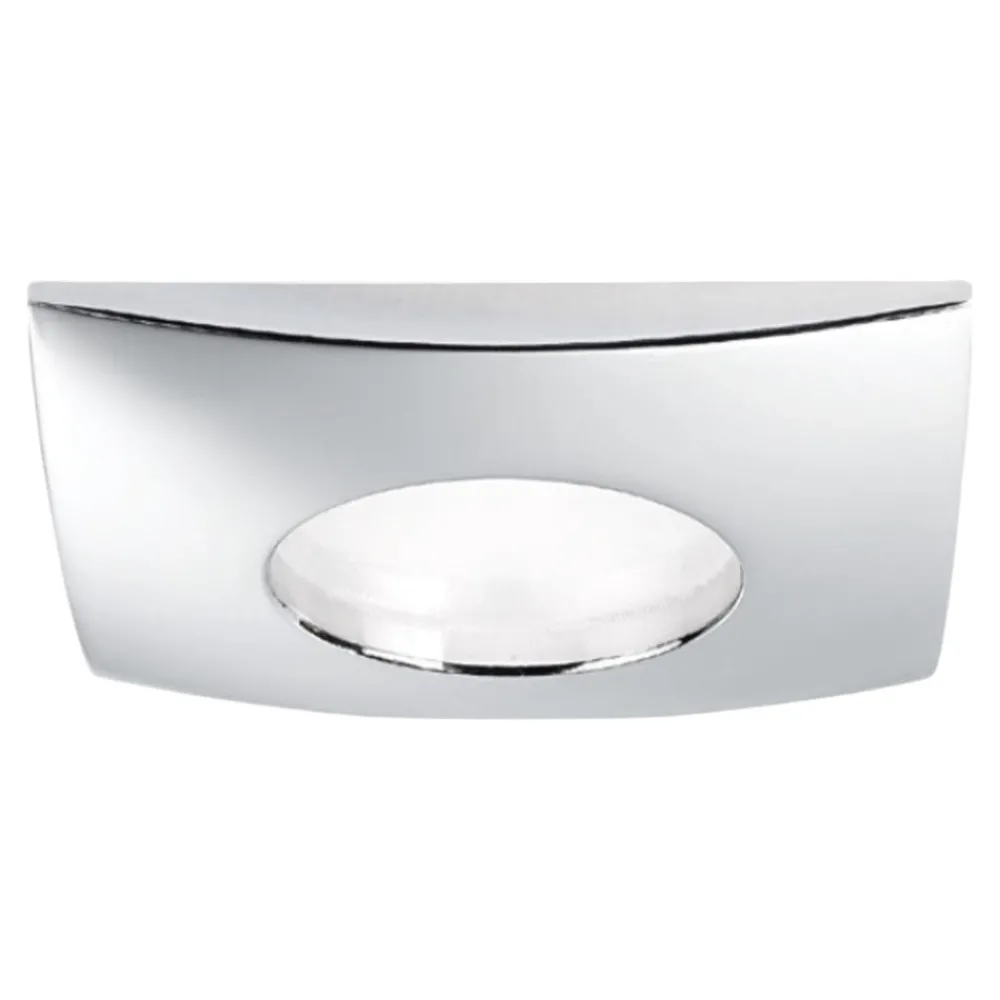 Faretti Da Incasso-Gea Luce Faretto da incasso per bagno cromato quadrato aurora