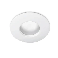 Faretti Da Incasso-Gea Luce Faretto da incasso per bagno doccia bianco rotondo