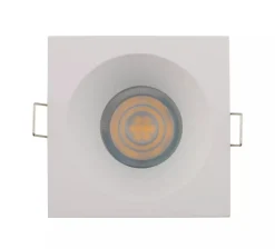 Faretti Da Incasso-Selezionato da Mazzolaluce Faretto da incasso per bagno doccia quadrato ip54 gu10