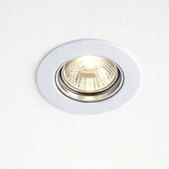 Faretti Da Incasso-Selezionato da Mazzolaluce Faretto da incasso per cartongesso metallo bianco rotondo