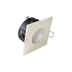 Faretti Da Incasso-Selezionato da Mazzolaluce Faretto da incasso per controsoffitto bagno doccia quadrato bianco