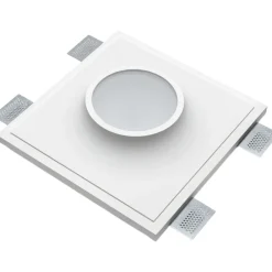 Faretti Da Incasso-Selezionato da Mazzolaluce Faretto da incasso per controsoffitto in gesso tondo led 13w 3000k