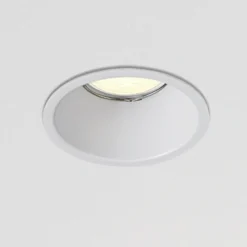 Faretti Da Incasso-Selezionato da Mazzolaluce Faretto da incasso per controsoffitto metallo bianco rotondo fp