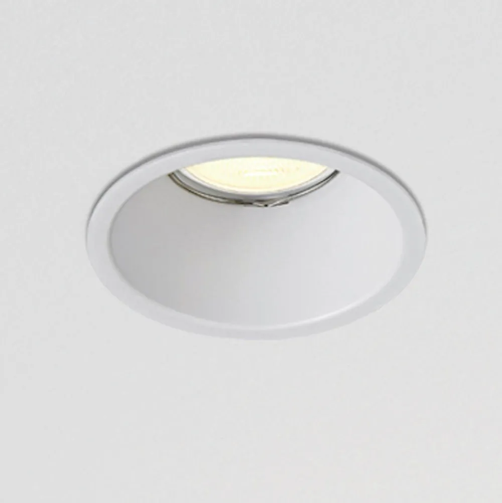 Faretti Da Incasso-Selezionato da Mazzolaluce Faretto da incasso per controsoffitto metallo bianco rotondo fp