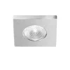 Faretti Da Incasso-Gea Luce Faretto da incasso quadrato led 3w 4000k grigio