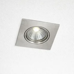 Faretti Da Incasso-Selezionato da Mazzolaluce Faretto da incasso quadrato nichel controsoffitto