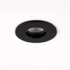 Faretti Da Incasso-Selezionato da Mazzolaluce Faretto da incasso soffitto rotondo nero per bagno doccia ip54 gu10 220v