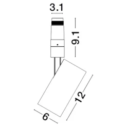 Faretti Da Incasso-Selezionato da Mazzolaluce Faretto da incasso spoty led 15w 3000k cri90 nero orientabile