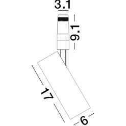 Faretti Da Incasso-Selezionato da Mazzolaluce Faretto da incasso spoty nero led 23w 3000k dali cri90 orientabile