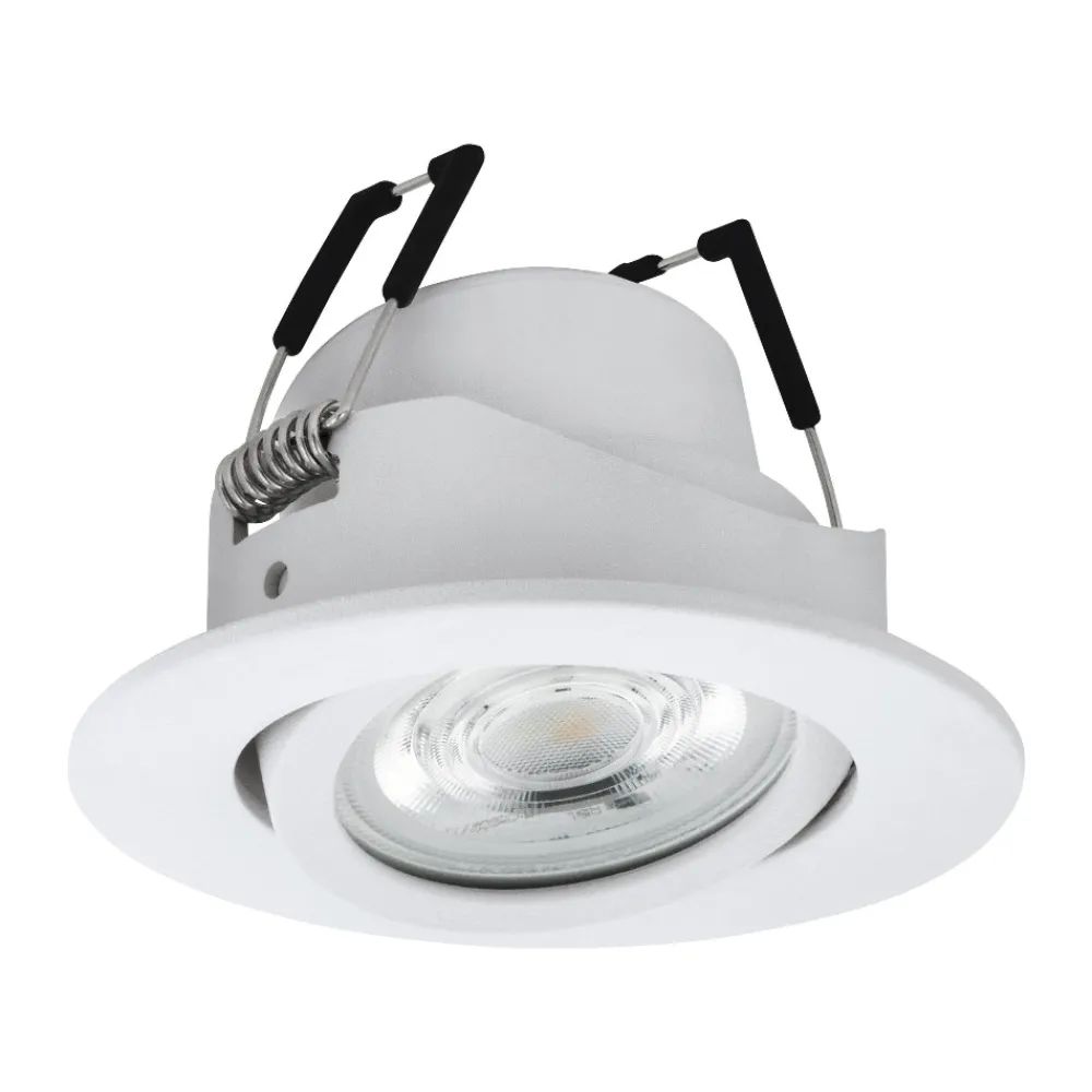Faretti Da Incasso-Eglo Faretto da incasso 220-240v smart led rgb 2700k a 6500k dimmerabile controllo con app bianco saliceto