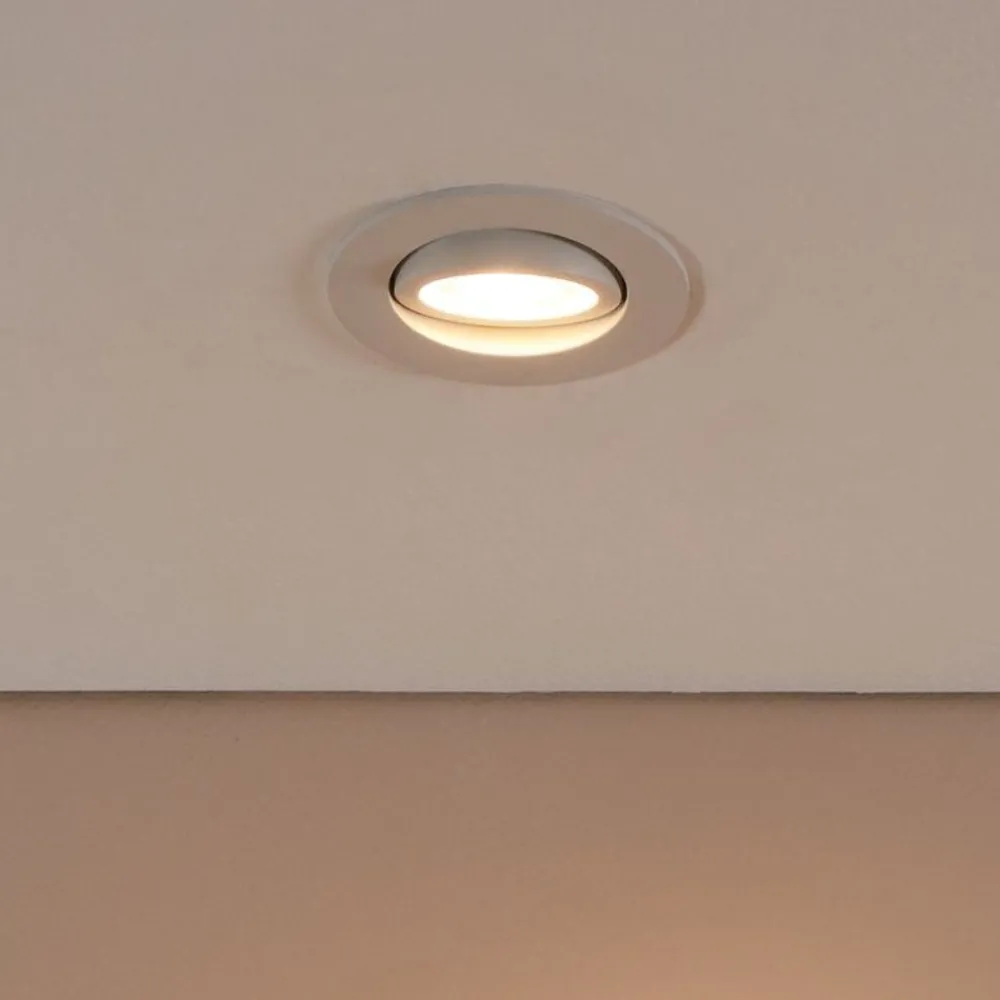 Faretti Da Incasso-Eglo Faretto da incasso 220-240v smart led rgb 2700k a 6500k dimmerabile controllo con app bianco saliceto