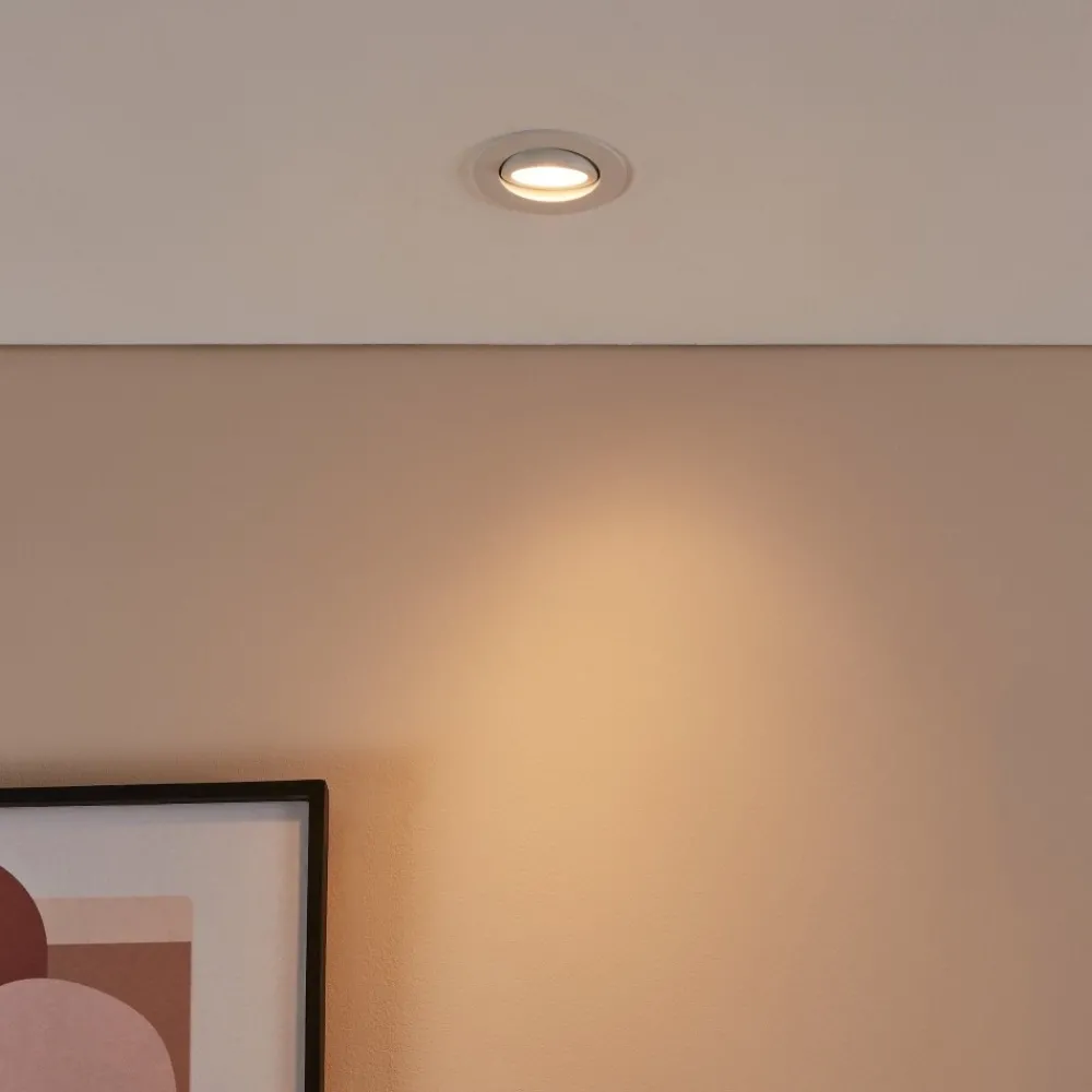 Faretti Da Incasso-Eglo Faretto da incasso 220-240v smart led rgb 2700k a 6500k dimmerabile controllo con app bianco saliceto