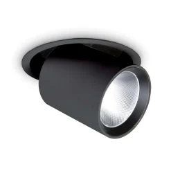 Faretti Da Incasso-Ideal Lux Faretto da incasso 30w 4000k nova fi nero orientabile
