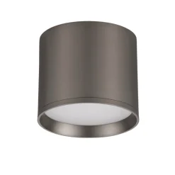 Faretti Da Soffitto-Selezionato da Mazzolaluce Faretto da osoffitto nickel nero led 10w 3000k cilindro