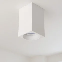 Faretti Da Soffitto-Selezionato da Mazzolaluce Faretto da soffitto bianco dimmerabile squadrato