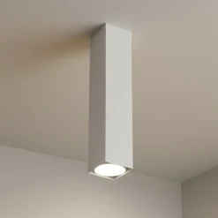 Faretti Da Soffitto-Top Light Faretto da soffitto bianco squadrato