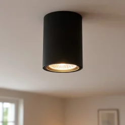 Faretti Da Soffitto-Selezionato da Mazzolaluce Faretto da soffitto cilindro colore grafite